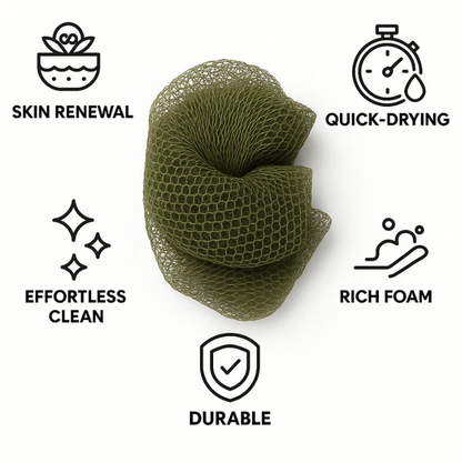 100% Authentic African Exfoliating Fula Net Sponge