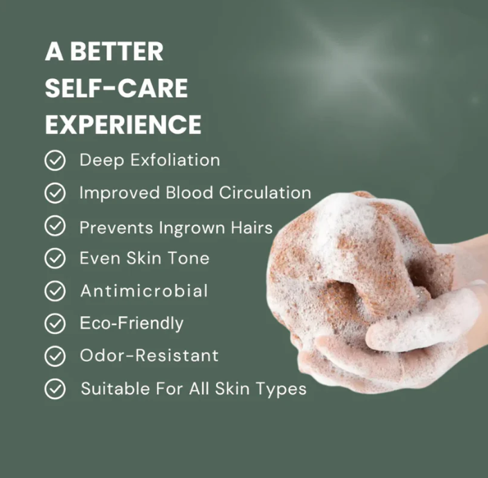 100% Authentic African Exfoliating Fula Net Sponge