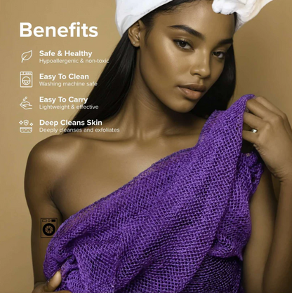 100% Authentic African Exfoliating Fula Net Sponge