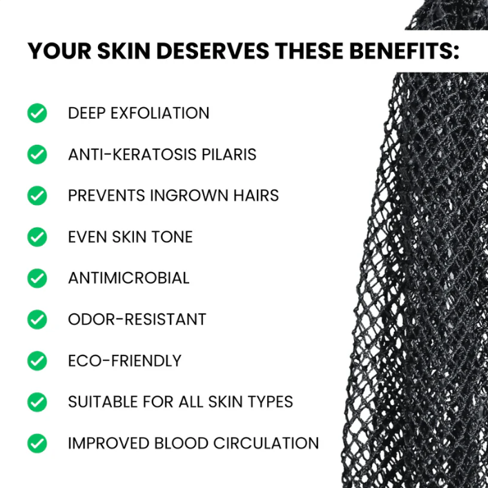 100% Authentic African Exfoliating Fula Net Sponge