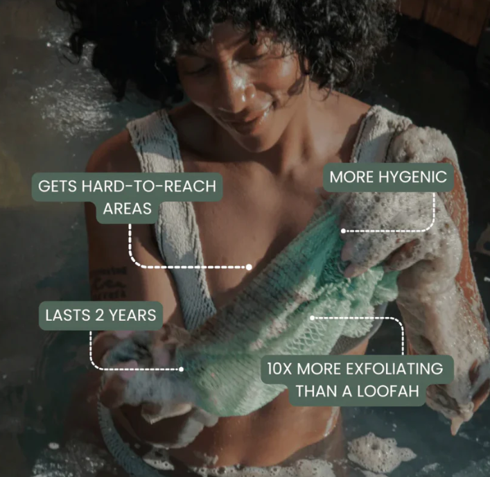 100% Authentic African Exfoliating Fula Net Sponge